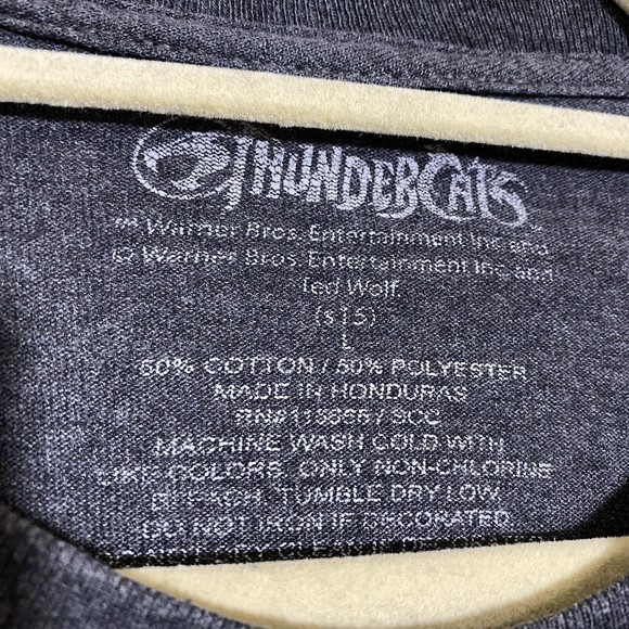 Thundercats Mens Shirt Size Large Gray Cotton Blend Graphic Tee - Picture 6 of 6